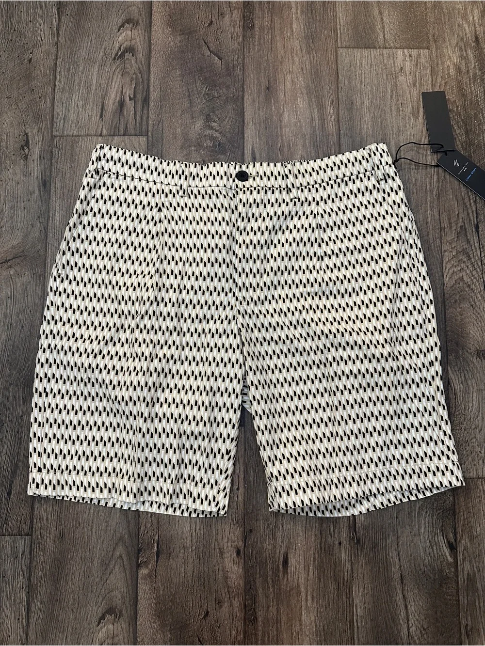 Shaquille O'Neal 55% Linen Cotton blend Casual Shorts Men’s Size 2XLT Tan Black